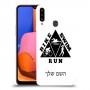 טריאתלון כיסוי מגן קשיח בעיצוב אישי עם השם שלך ל Samsung Galaxy A20s יחידה אחת סקרין מובייל