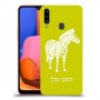 זברה כיסוי מגן קשיח בעיצוב אישי עם השם שלך ל Samsung Galaxy A20s יחידה אחת סקרין מובייל
