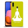 יוגה כיסוי מגן קשיח בעיצוב אישי עם השם שלך ל Samsung Galaxy A20s יחידה אחת סקרין מובייל