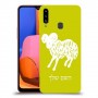 טלה כיסוי מגן קשיח בעיצוב אישי עם השם שלך ל Samsung Galaxy A20s יחידה אחת סקרין מובייל