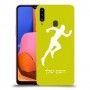 רץ כיסוי מגן קשיח בעיצוב אישי עם השם שלך ל Samsung Galaxy A20s יחידה אחת סקרין מובייל