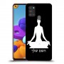 יוגה כיסוי מגן קשיח בעיצוב אישי עם השם שלך ל Samsung Galaxy A21s יחידה אחת סקרין מובייל