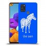 זברה כיסוי מגן קשיח בעיצוב אישי עם השם שלך ל Samsung Galaxy A21s יחידה אחת סקרין מובייל