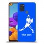 שחקן טניס כיסוי מגן קשיח בעיצוב אישי עם השם שלך ל Samsung Galaxy A21s יחידה אחת סקרין מובייל
