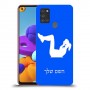 אימון ספורט - אישה כיסוי מגן קשיח בעיצוב אישי עם השם שלך ל Samsung Galaxy A21s יחידה אחת סקרין מובייל