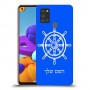 הגה - קפטן - ים כיסוי מגן קשיח בעיצוב אישי עם השם שלך ל Samsung Galaxy A21s יחידה אחת סקרין מובייל