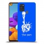 פסל החירות כיסוי מגן קשיח בעיצוב אישי עם השם שלך ל Samsung Galaxy A21s יחידה אחת סקרין מובייל