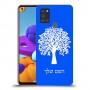 עץ כיסוי מגן קשיח בעיצוב אישי עם השם שלך ל Samsung Galaxy A21s יחידה אחת סקרין מובייל