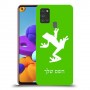 צפרדע טרופית כיסוי מגן קשיח בעיצוב אישי עם השם שלך ל Samsung Galaxy A21s יחידה אחת סקרין מובייל