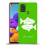 דגים כיסוי מגן קשיח בעיצוב אישי עם השם שלך ל Samsung Galaxy A21s יחידה אחת סקרין מובייל