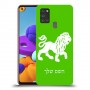 אריה כיסוי מגן קשיח בעיצוב אישי עם השם שלך ל Samsung Galaxy A21s יחידה אחת סקרין מובייל