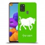 שור כיסוי מגן קשיח בעיצוב אישי עם השם שלך ל Samsung Galaxy A21s יחידה אחת סקרין מובייל