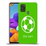 כדורגל - כדור כיסוי מגן קשיח בעיצוב אישי עם השם שלך ל Samsung Galaxy A21s יחידה אחת סקרין מובייל