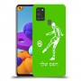 שחקן כדורגל כיסוי מגן קשיח בעיצוב אישי עם השם שלך ל Samsung Galaxy A21s יחידה אחת סקרין מובייל