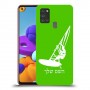 גלישת מפרש כיסוי מגן קשיח בעיצוב אישי עם השם שלך ל Samsung Galaxy A21s יחידה אחת סקרין מובייל