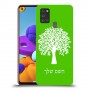עץ כיסוי מגן קשיח בעיצוב אישי עם השם שלך ל Samsung Galaxy A21s יחידה אחת סקרין מובייל
