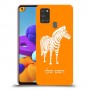 זברה כיסוי מגן קשיח בעיצוב אישי עם השם שלך ל Samsung Galaxy A21s יחידה אחת סקרין מובייל