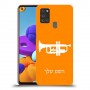 חצוצרה כיסוי מגן קשיח בעיצוב אישי עם השם שלך ל Samsung Galaxy A21s יחידה אחת סקרין מובייל