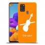 כינור כיסוי מגן קשיח בעיצוב אישי עם השם שלך ל Samsung Galaxy A21s יחידה אחת סקרין מובייל