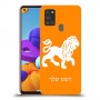 אריה כיסוי מגן קשיח בעיצוב אישי עם השם שלך ל Samsung Galaxy A21s יחידה אחת סקרין מובייל