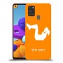 אימון ספורט - אישה כיסוי מגן קשיח בעיצוב אישי עם השם שלך ל Samsung Galaxy A21s יחידה אחת סקרין מובייל