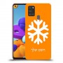 שלג כיסוי מגן קשיח בעיצוב אישי עם השם שלך ל Samsung Galaxy A21s יחידה אחת סקרין מובייל