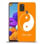 סמל יינג יאנג - סין כיסוי מגן קשיח בעיצוב אישי עם השם שלך ל Samsung Galaxy A21s יחידה אחת סקרין מובייל