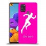 רץ כיסוי מגן קשיח בעיצוב אישי עם השם שלך ל Samsung Galaxy A21s יחידה אחת סקרין מובייל