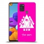 טריאתלון כיסוי מגן קשיח בעיצוב אישי עם השם שלך ל Samsung Galaxy A21s יחידה אחת סקרין מובייל