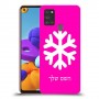 שלג כיסוי מגן קשיח בעיצוב אישי עם השם שלך ל Samsung Galaxy A21s יחידה אחת סקרין מובייל