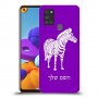 זברה כיסוי מגן קשיח בעיצוב אישי עם השם שלך ל Samsung Galaxy A21s יחידה אחת סקרין מובייל