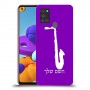 סקספון כיסוי מגן קשיח בעיצוב אישי עם השם שלך ל Samsung Galaxy A21s יחידה אחת סקרין מובייל