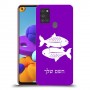 דגים כיסוי מגן קשיח בעיצוב אישי עם השם שלך ל Samsung Galaxy A21s יחידה אחת סקרין מובייל