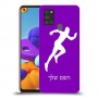 רץ כיסוי מגן קשיח בעיצוב אישי עם השם שלך ל Samsung Galaxy A21s יחידה אחת סקרין מובייל