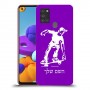ילד סקייטבורד כיסוי מגן קשיח בעיצוב אישי עם השם שלך ל Samsung Galaxy A21s יחידה אחת סקרין מובייל