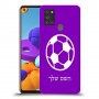 כדורגל - כדור כיסוי מגן קשיח בעיצוב אישי עם השם שלך ל Samsung Galaxy A21s יחידה אחת סקרין מובייל