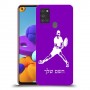 שחקן טניס כיסוי מגן קשיח בעיצוב אישי עם השם שלך ל Samsung Galaxy A21s יחידה אחת סקרין מובייל