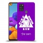 טריאתלון כיסוי מגן קשיח בעיצוב אישי עם השם שלך ל Samsung Galaxy A21s יחידה אחת סקרין מובייל