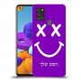 סמיילי כיסוי מגן קשיח בעיצוב אישי עם השם שלך ל Samsung Galaxy A21s יחידה אחת סקרין מובייל