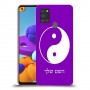 סמל יינג יאנג - סין כיסוי מגן קשיח בעיצוב אישי עם השם שלך ל Samsung Galaxy A21s יחידה אחת סקרין מובייל