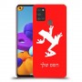 צפרדע טרופית כיסוי מגן קשיח בעיצוב אישי עם השם שלך ל Samsung Galaxy A21s יחידה אחת סקרין מובייל