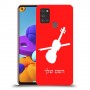 כינור כיסוי מגן קשיח בעיצוב אישי עם השם שלך ל Samsung Galaxy A21s יחידה אחת סקרין מובייל