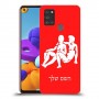 תאומים כיסוי מגן קשיח בעיצוב אישי עם השם שלך ל Samsung Galaxy A21s יחידה אחת סקרין מובייל