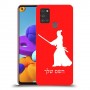 סמוראי כיסוי מגן קשיח בעיצוב אישי עם השם שלך ל Samsung Galaxy A21s יחידה אחת סקרין מובייל
