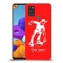 ילד סקייטבורד כיסוי מגן קשיח בעיצוב אישי עם השם שלך ל Samsung Galaxy A21s יחידה אחת סקרין מובייל