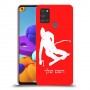 סקִי כיסוי מגן קשיח בעיצוב אישי עם השם שלך ל Samsung Galaxy A21s יחידה אחת סקרין מובייל
