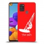 גלישת מפרש כיסוי מגן קשיח בעיצוב אישי עם השם שלך ל Samsung Galaxy A21s יחידה אחת סקרין מובייל