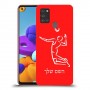 שחקן כדורעף כיסוי מגן קשיח בעיצוב אישי עם השם שלך ל Samsung Galaxy A21s יחידה אחת סקרין מובייל