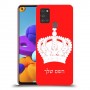 כתר מלכותי כיסוי מגן קשיח בעיצוב אישי עם השם שלך ל Samsung Galaxy A21s יחידה אחת סקרין מובייל