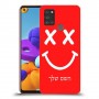 סמיילי כיסוי מגן קשיח בעיצוב אישי עם השם שלך ל Samsung Galaxy A21s יחידה אחת סקרין מובייל